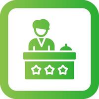 Receptionist Creative Icon Design vector