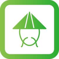Bamboo Hat Creative Icon Design vector