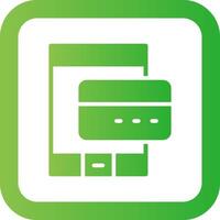 Online Payment Creative Icon Design vector