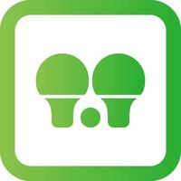 Ping Pong Creative Icon Design vector