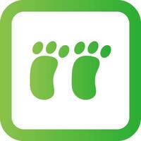 Footprint Creative Icon Design vector