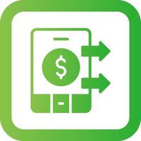 Funds Transfer Creative Icon Design vector
