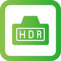 Hdr Creative Icon Design vector