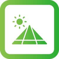 Pyramid Creative Icon Design vector