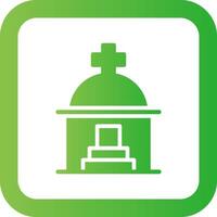 Mausoleum Creative Icon Design vector