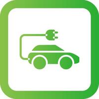 Electric Car Creative Icon Design vector