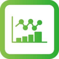 Bar Chart Creative Icon Design vector