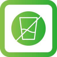 No Soft Drink Creative Icon Design vector