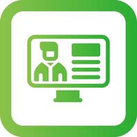 Online Lecture Creative Icon Design vector