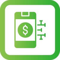 Digital Money Creative Icon Design vector