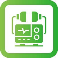 Defibrillator Creative Icon Design vector