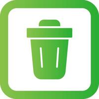 Trash Bin Creative Icon Design vector