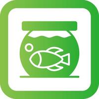 Fish Bowl Creative Icon Design vector