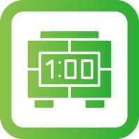 Digital Clock Creative Icon Design vector