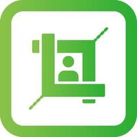 Crop Tool Creative Icon Design vector