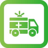 Ambulance Creative Icon Design vector