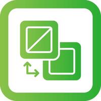 Fill And Stroke Creative Icon Design vector