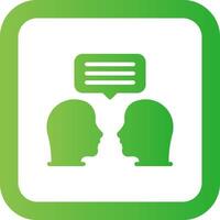Face To Face Creative Icon Design vector