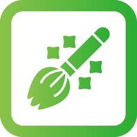 Magic Broom Creative Icon Design vector
