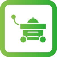 Food Cart Creative Icon Design vector