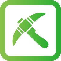 Pickaxe Creative Icon Design vector