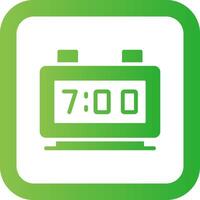 Digital Clock Creative Icon Design vector