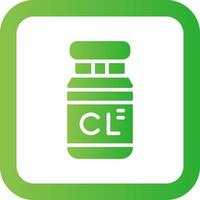 Chlorine Creative Icon Design vector