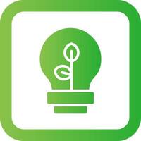 Eco Bulb Creative Icon Design vector