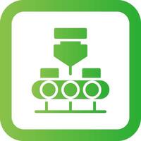 Conveyor Belt Creative Icon Design vector