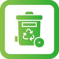 Trash Bin Creative Icon Design vector