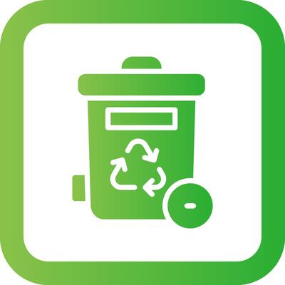 Trash Bin Creative Icon Design
