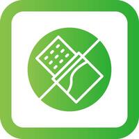 No Chocolate Creative Icon Design vector