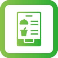 Digital Inflight Menu Creative Icon Design vector