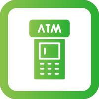 ATM Machine Creative Icon Design vector