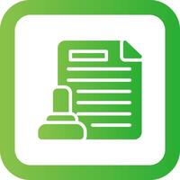 Legal Document Creative Icon Design vector