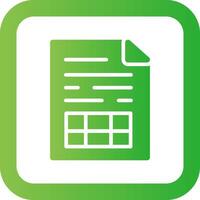 Spreadsheet Creative Icon Design vector