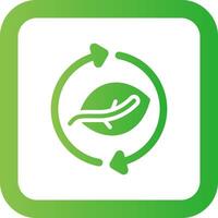 Leaf Recycle Creative Icon Design vector