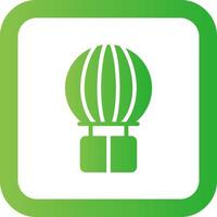 Hot Air Balloon Creative Icon Design vector