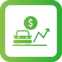 Car Loan Rates Creative Icon Design vector