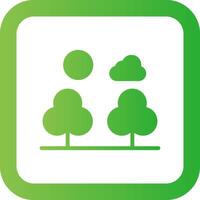 Forest Landscape Creative Icon Design vector
