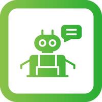 Chatbot Creative Icon Design vector