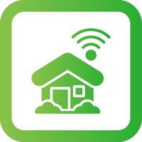 Smart Home Creative Icon Design vector