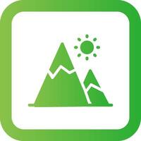 Mountain Creative Icon Design vector