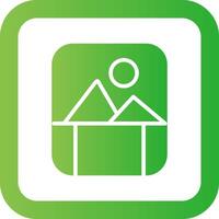 Bending Picture Caption Creative Icon Design vector