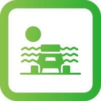 Dock Landscape Creative Icon Design vector