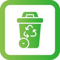 Recycling Bin Creative Icon Design vector