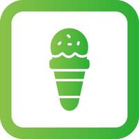 Ice Cream Cone Creative Icon Design vector