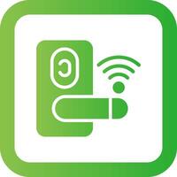 Door Lock Creative Icon Design vector
