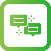 Conversation Creative Icon Design vector