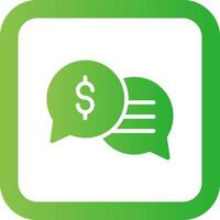 Business Dialog Creative Icon Design vector